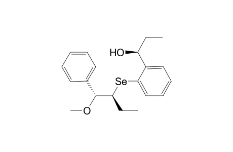 (S)-1-{2-[(1R,2S)-(2-Methoxy-1-ethyl-2-phenylethyl)seleno]phenyl}propanol