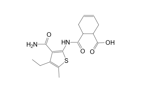 6-({[3-(aminocarbonyl)-4-ethyl-5-methyl-2-thienyl]amino}carbonyl)-3-cyclohexene-1-carboxylic acid