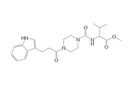 butanoic acid, 2-[[[4-[3-(1H-indol-3-yl)-1-oxopropyl]-1-piperazinyl]carbonyl]amino]-3-methyl-, methyl ester, (2S)-