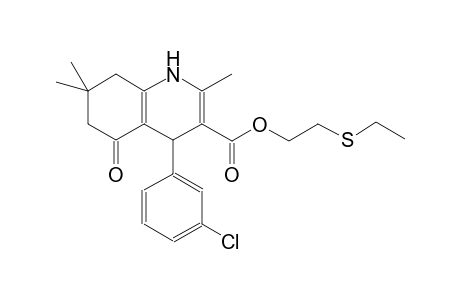 3-quinolinecarboxylic acid, 4-(3-chlorophenyl)-1,4,5,6,7,8-hexahydro-2,7,7-trimethyl-5-oxo-, 2-(ethylthio)ethyl ester