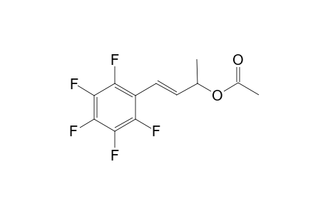 (E)-4-(perfluorophenyl) but-3-en-2-yl acetate