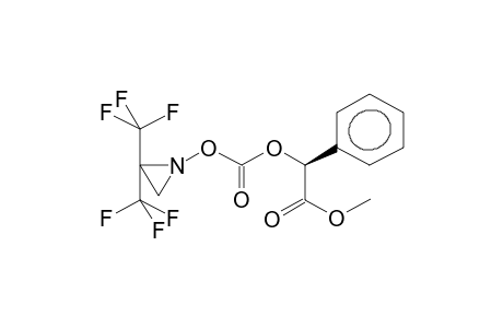 1-(ALPHA-D-(-)-CARBMETHOXYBENZYLOXYCARBONYLOXY)-2,2-BIS(TRIFLUOROMETHYL)AZIRIDINE (PURE DIASTEREOMER)