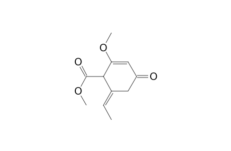 2-Cyclohexene-1-carboxylic acid, 6-ethylidene-2-methoxy-4-oxo-, methyl ester