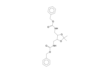 Benzyl [5-(([(benzyloxy)carbonyl]amino)methyl)-2,2-dimethyl-1,3-dioxolan-4-yl]methylcarbamate