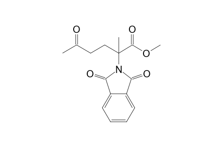 2-(1,3-dioxo-2-isoindolyl)-2-methyl-5-oxohexanoic acid methyl ester