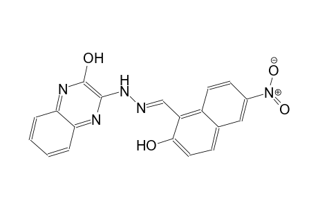2-hydroxy-6-nitro-1-naphthaldehyde (3-hydroxy-2-quinoxalinyl)hydrazone