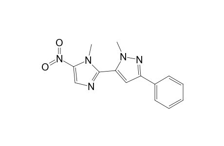 1-Methyl-5-(1-methyl-5-nitro-2-imidazolyl)-3-phenylpyrazole