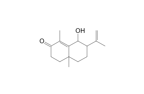 2,6-Dimethyl-10-hydroxy-9-(propen-2-yl)bicyclo[4.4.0]dec-1-en-3-one