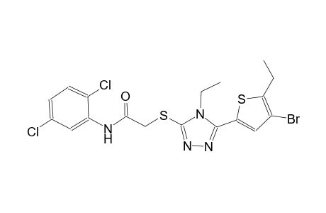 2-{[5-(4-bromo-5-ethyl-2-thienyl)-4-ethyl-4H-1,2,4-triazol-3-yl]sulfanyl}-N-(2,5-dichlorophenyl)acetamide