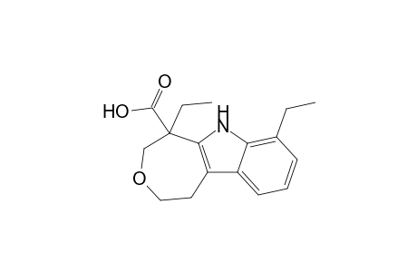 1,9-Diethyl-6,8,9,10-tetrahydro-5H-7-oxa-10-azabenzo[a]azulene-9-carboxylic acid