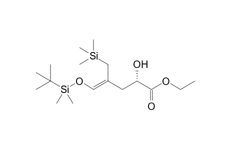 (2S,4Z)-Ethyl 5-{[(tert-Butyldimethyl)silyl]oxy}-2-hydroxy-4-[(trimethylsilyl)methyl]pent-4-enoate