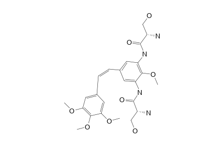 (Z)-2-(3',5'-DIAMINO-4'-METHOXYPHENYL)-1-(3,4,5-TRIMETHOXYPHENYL)-ETHENE-L-SERINAMIDE