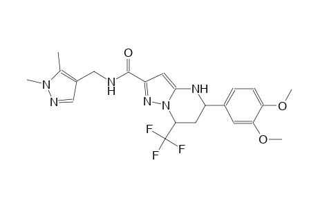 5-(3,4-dimethoxyphenyl)-N-[(1,5-dimethyl-1H-pyrazol-4-yl)methyl]-7-(trifluoromethyl)-4,5,6,7-tetrahydropyrazolo[1,5-a]pyrimidine-2-carboxamide