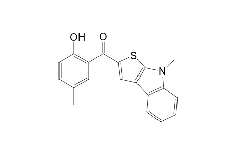 4-Methyl-2-{8-methyl-8H-thieno[2,3-b]indole-2-carbonyl}-phenol