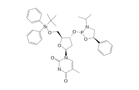5'-O-(TERT.-BUTYLDIPHENYLSILYL)-3'-O-[(2R,5R)-3-ISOPROPYL-5-PHENYL-1,3,2-OXAZAPHOSPHOLIDIN-2-YL]-THYMIDINE