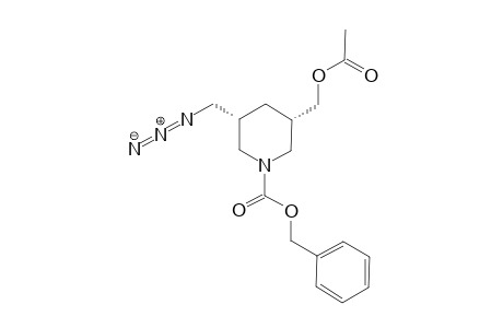(3S,5R)-3-Acetoxymethyl-5-azidomethylpiperidine-1-carboxylic acid benzyl ester
