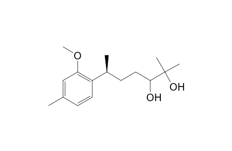 (6S)-6-(2-methoxy-4-methylphenyl)-2-methylheptane-2,3-diol