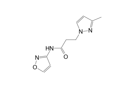 N-(3-isoxazolyl)-3-(3-methyl-1H-pyrazol-1-yl)propanamide