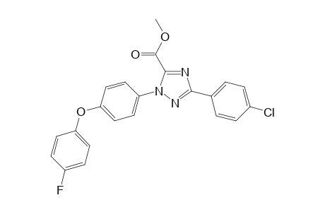 Methyl 3-(4-chlorophenyl)-1-(4-(4-fluorophenoxy)phenyl)-1H-1,2,4-triazole-5-carboxylate