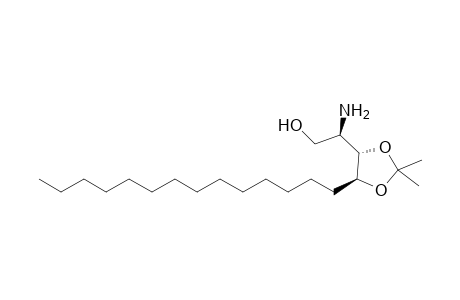 (2R)-2-amino-2-[(4S,5S)-2,2-dimethyl-5-myristyl-1,3-dioxolan-4-yl]ethanol
