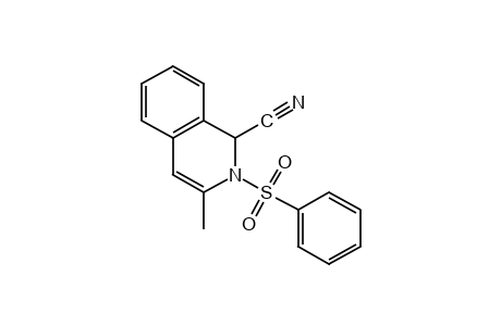 1,2-DIHYDRO-3-METHYL-2-(PHENYLSULFONYL)ISOQUINALDONITRILE