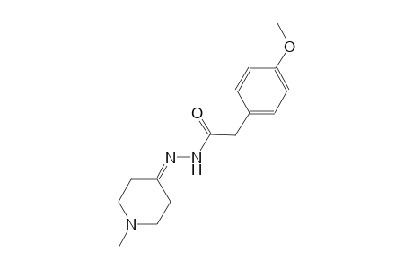 2-(4-methoxyphenyl)-N'-(1-methyl-4-piperidinylidene)acetohydrazide