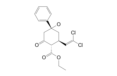(1S,2R,4R)-2-(2,2-dichlorovinyl)-4-hydroxy-6-keto-4-phenyl-cyclohexane-1-carboxylic acid ethyl ester