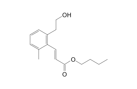 (E)-Butyl 3-(2-(2-hydroxyethyl)-6-methylphenyl)acrylate