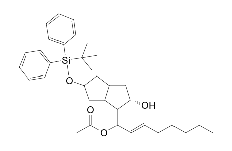 (2.alpha.)-5-[(1',1'-Dimethylethyl)diphenylsilyloxy]octahydro-1-(1"-acetyloxy-2"-octenyl)-2-pentalenol