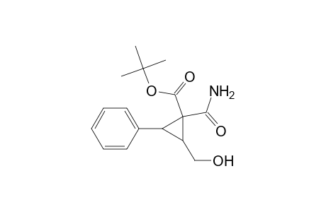 1-carbamoyl-2-(hydroxymethyl)-3-phenyl-1-cyclopropanecarboxylic acid tert-butyl ester