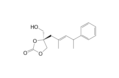 (4R)-4-(hydroxymethyl)-4-[(E)-2-methyl-4-phenyl-pent-2-enyl]-1,3-dioxolan-2-one