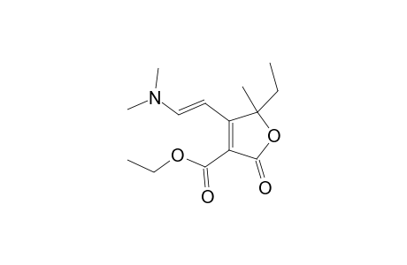 Ethyl 4-(E)-2-(dimethylaminovinyl)-5-ethyl-2,5-dihydro-5,5-pentamethylene-2-oxofuran-3-carboxylate