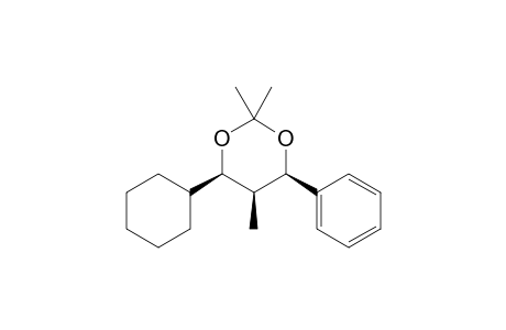 anti-(4R*,5S*,6R*)-6-Cyclohexyl-2,2,5-trimethyl-4-phenyl-1,3-dioxane