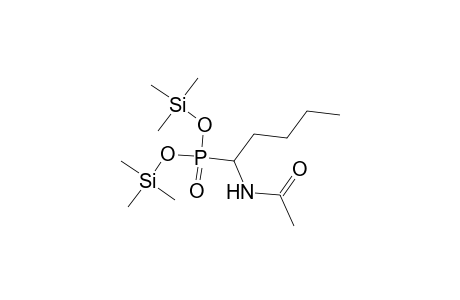 Phosphonic acid, [1-(acetylamino)pentyl]-, bis(trimethylsilyl) ester