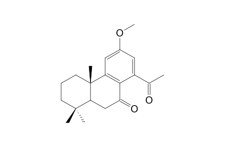14-acetyl-12-methoxypodocarpa-8,11,13-trien-7-one