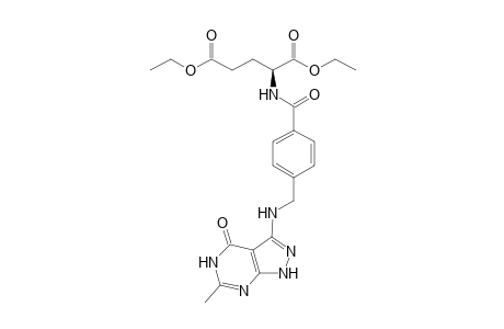 (2S)-2-[[4-[[(4-keto-6-methyl-1,2-dihydropyrazolo[3,4-d]pyrimidin-3-yl)amino]methyl]benzoyl]amino]glutaric acid diethyl ester
