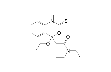 2-(4-Ethoxy-2-thioxo-1,4-dihydro-3,1-benzoxazin-4-yl)-N,N-diethylacetamide