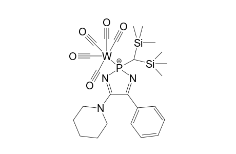 {Pentacarbonyl[2-bis(trimethylsilyl)methyl-4-phenyl-5-(1-piperidino)-2H-1,3,2-diazaphosphole-.xi.P]tungsten(0)}