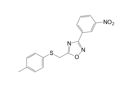 3-(m-nitrophenyl)-5-[(p-tolylthio)methyl]-1,2,4-oxadiazole