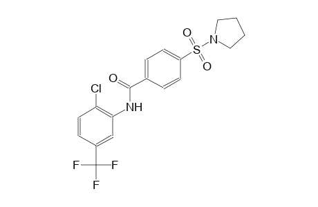 benzamide, N-[2-chloro-5-(trifluoromethyl)phenyl]-4-(1-pyrrolidinylsulfonyl)-