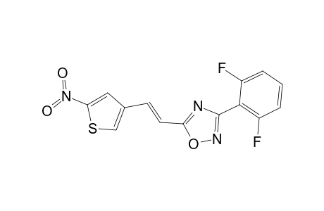1,2,4-Oxadiazole, 3-(2,6-difluorophenyl)-5-[2-(5-nitro-3-thienyl)ethenyl)-