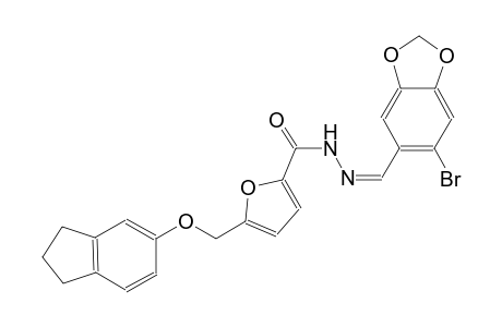 N'-[(Z)-(6-bromo-1,3-benzodioxol-5-yl)methylidene]-5-[(2,3-dihydro-1H-inden-5-yloxy)methyl]-2-furohydrazide