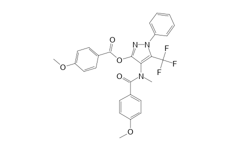 N-[5-TRIFLUOROMETHYL-3-(4-METHOXYPHENYL)-CARBONYLOXY-1-PHENYL-1H-PYRAZOL-4-YL]-N-METHYL-4-METHOXY-BENZAMIDE
