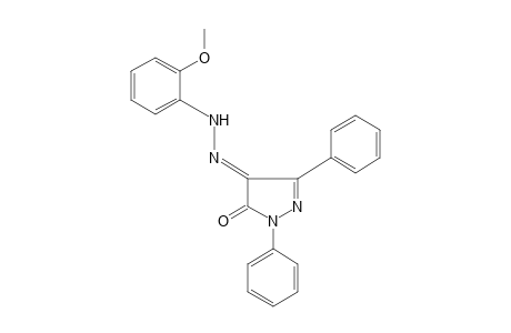 1,3-DIPHENYLPYRAZOLE-4,5-DIONE, 4-[(o-METHOXYPHENYL)HYDRAZONE]