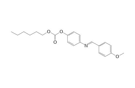 Carbonic acid, hexyl 4-[[(4-methoxyphenyl)methylene]amino]phenyl ester