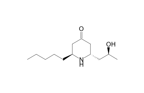 (2S,6S)-2-amyl-6-[(2S)-2-hydroxypropyl]-4-piperidone