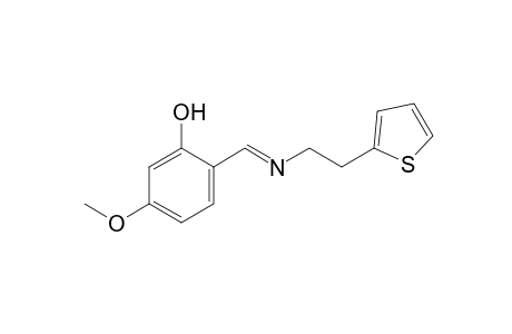 5-methoxy-2-{N-[2-(2-thienyl)ethyl]formimidoyl}phenol