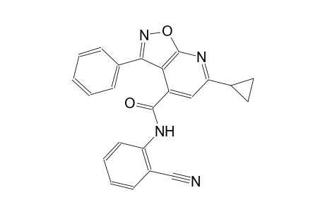isoxazolo[5,4-b]pyridine-4-carboxamide, N-(2-cyanophenyl)-6-cyclopropyl-3-phenyl-