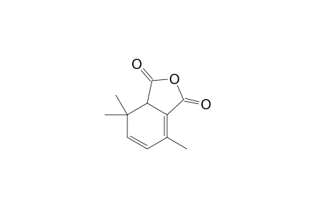 3,3,6-Trimethyl-2,4-cyclohexadiene-1,2-dicarboxylic anhydride (dehydrogenated?)