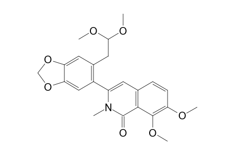 1(2H)-Isoquinolinone, 3-[6-(2,2-dimethoxyethyl)-1,3-benzodioxol-5-yl]-7,8-dimethoxy-2-methyl-